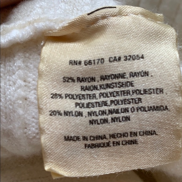 Anthropologie Moth dolman sleeve ribbed ivory VGUC - Picture 13 of 16